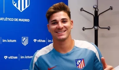 El argentino Julián Álvarez, nuevo delantero del Atlético de Madrid. 