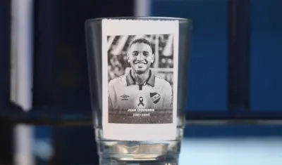 Juan Izquierdo, futbolista uruguayo fallecido el martes, en Sao Paulo.