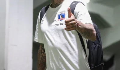 Arturo Vidal, capitán del Colo Colo, rival de Junior este martes en Santiago. 