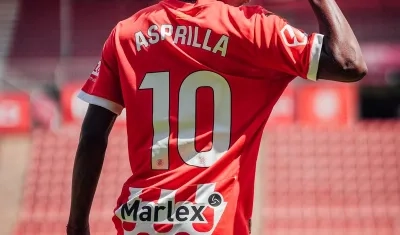 Yáser Asprilla firmó contrato hasta 2020 con el Girona.