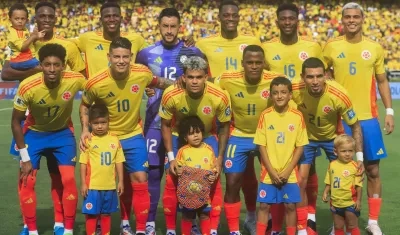 Alineación titular de Colombia.