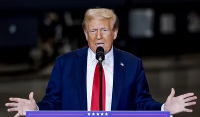 Donald Trump durante un evento de campaña.