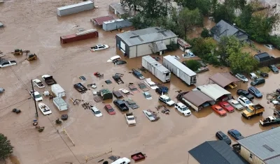 Inundaciones que ha dejado el huracán.