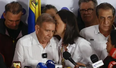 Edmundo González junto a María Corina Machado.