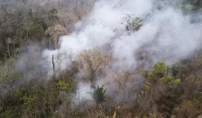 Incendios forestales en la Amazonía peruana.