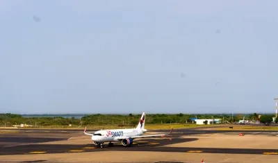 Pista del aeropuerto de Cartagena.