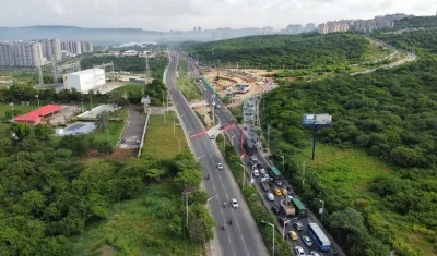 El caos vehicular en la Circunvalar.