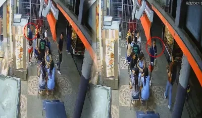 Momento en que ocurrió en el atraco en el barrio Ciudadela 20 de Julio. 