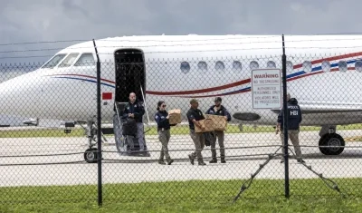 El avión confiscado.