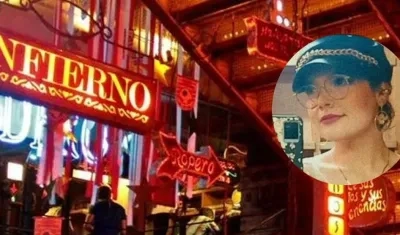 Imagen del restaurante y la bailarina Laura Villamil.