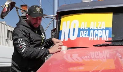 Los camioneros realizaron protestas en varias zonas del país. 