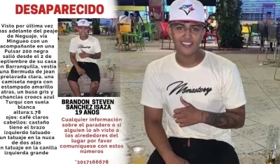 Brandon Steven Sánchez Isaza.
