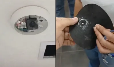 Imagen de la cámara y el camuflaje.