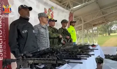 Fuerzas Militares de Colombia tras el operativo. 