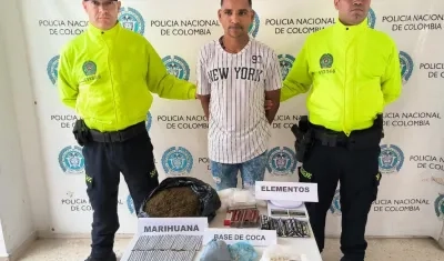 Alias 'Maikol' fue capturado en un allanamiento en Malambo. 