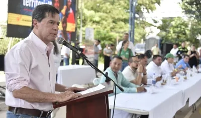 El Ministro del Interior, Juan Fernando Cristo.