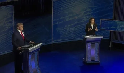 Debate entre Donald Trump y Kamala Harris. 