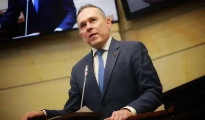 Efraín Cepeda, presidente del Senado. 