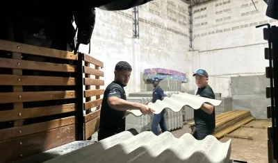 Imagen de las ayudas que están llegando.