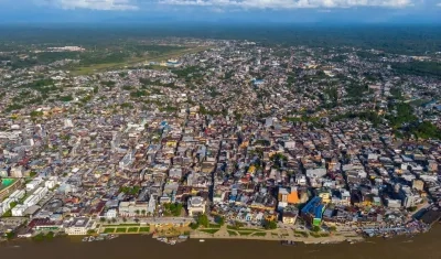 Panorámica del municipio de Quibdó.