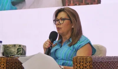 La Fiscal General, Luz Adriana Camargo.