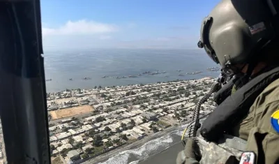 Han lanzado 10.000 volantes desde el aire. 