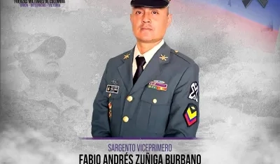 Sargento Viceprimero Fabio Andrés Zúñiga Burbano. 