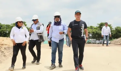 Alcalde Alejandro Char inspeccionó las obras.