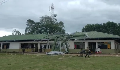 Instalación militar atacada. 
