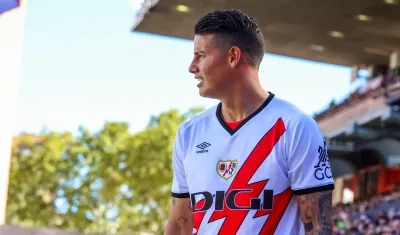 James Rodríguez, volante del Rayo Vallecano.