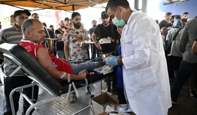 Los hospitales en Líbano están colapsados. 