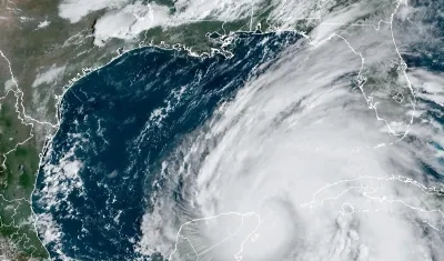 Aspecto del huracán Helene desde el espacio. 