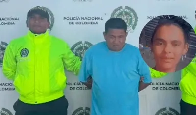 Jesús Vázquez, procesado; y Elizabeth Barrios Pertuz, víctima. 