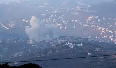Imagen de los bombardeos en el Líbano.