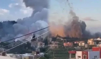 24 niños habrían muerto por los bombardeos.