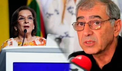 Procuradora Margarita Cabello y el exalcalde de Cartagena William Dau. 