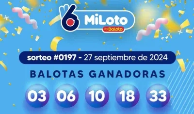 Resultado de MiLoto.