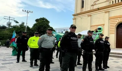 Los policías estarán en lugares estratégicos del departamento. 