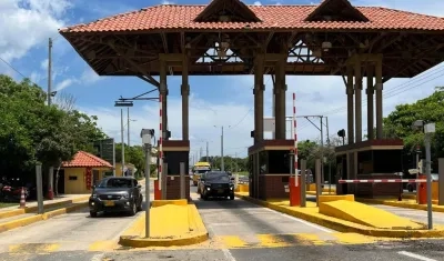 Peaje Papiros, en Puerto Colombia.