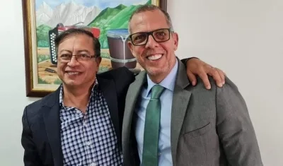 Gustavo Petro y Alfredo Saade.