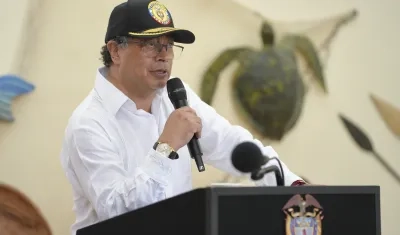 El Presidente Gustavo Petro.