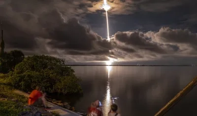 Momento del despegue.