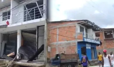 Así quedó Timbiquí tras el ataque terrorista.