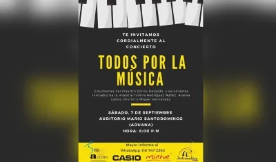 Recital 'Todos por la música'.