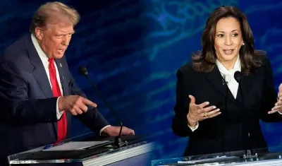 Donald Trump y Kamala Harris. 