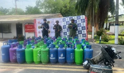 Cargamento incautado en Yondó, Antioquia. 