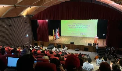 2do Congreso Internacional de Arte y Creación Visual en el Auditorio de la Fábrica de la Cultura. 
