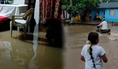 Casas y barrios afectados por las inundaciones. 