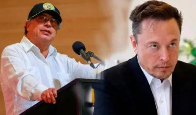 Gustavo Petro y Elon Musk.