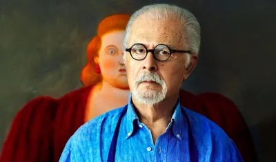 Fotografía del maestro Fernando Botero, realizada en enero de 2016 en su estudio en Mónaco. 